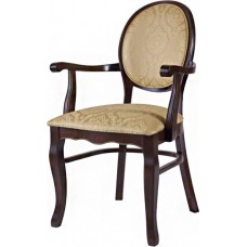 Стул В-9702/1 с мягким сиденьем и подлокотниками (деревянный каркас)