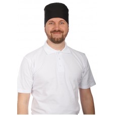 Шапочка повара «Таблетка» чёрная [00400]