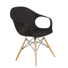 Стул с подлокотниками «Остров» с жестким сиденьем (деревянный каркас)