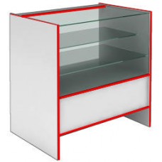Прилавок «аквариум» S6090 S STEP (кромка красная)