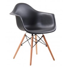 Стул с подлокотниками «Остров Литой» с жестким сиденьем (деревянный каркас)