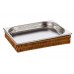 Рамка пластиковая под гастроемкость GN1/2 310х250х50 мм коричневая [Beige ST-006]